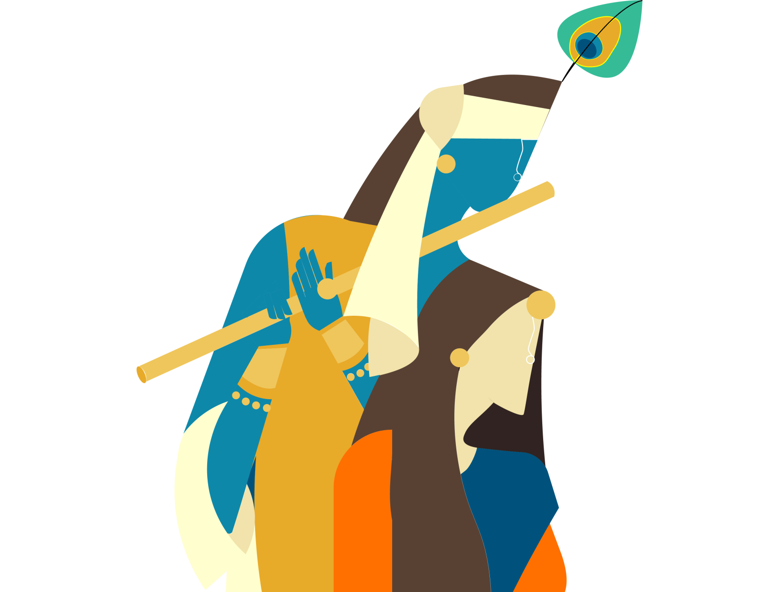 radha krishna by ishita sarkar on dribbble radha krishna by ishita sarkar on dribbble