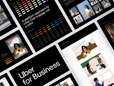 Uber for Business Visual Identity b2b brand brand identity guidelines hero illustration photography spots systems uber visual identity websites