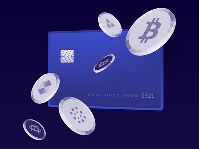 Crypto at Marqeta b2b credit card crypto enterprise fintech illustration marqeta
