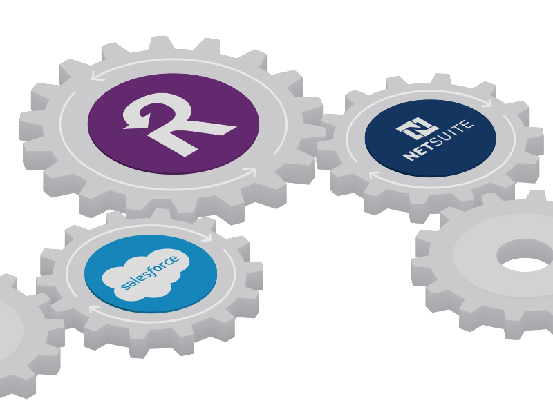 Recurly Integrations diagram plug-in recurring saas recurly netsuite salesforce integrate gears integration
