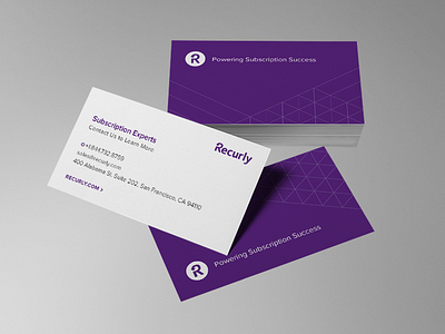 Recurly Business Cards