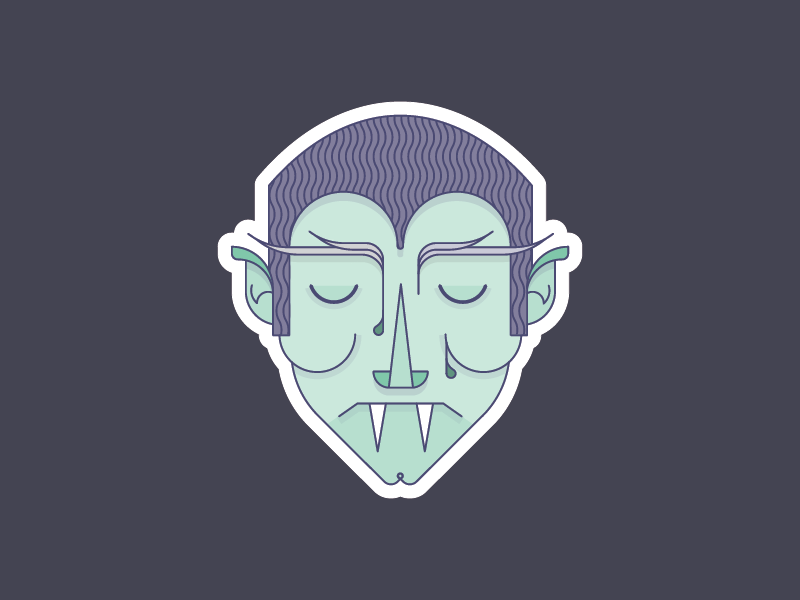 Dracula Sticker by Carrie Voldengen on Dribbble