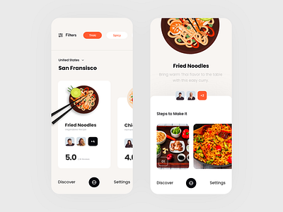 Food Finder animation app art black colors concept design designe icon interaction interface logo pic picture slide typography ui ux vector web