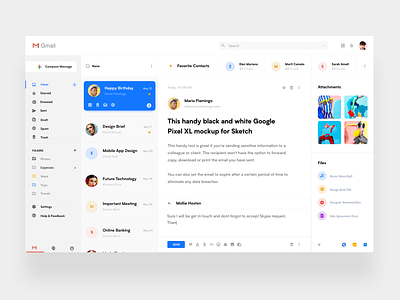 Gmail Redesign Concept