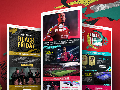 FIFA 20: Liverpool Emails black friday break new ground creative design email fifa 20 football fut 20 lfc liverpool ui ux