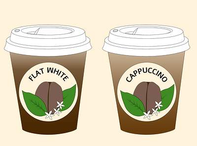 Coffeecup Design, Small branding design logo vector