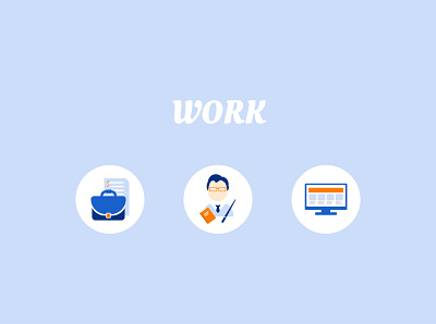 work icon branding design flat icon illustration minimal ui ux vector web