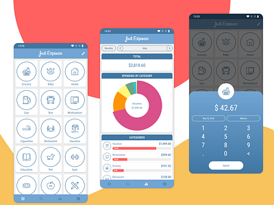 Finance Tracker Mobile App analytic android app branding budget design expenses finance finance app minimalistic mobile ui money app money management redesign spending tracker ui uiux ux uxdesign