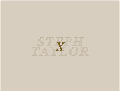 Steph and Taylor Light branding design typography website