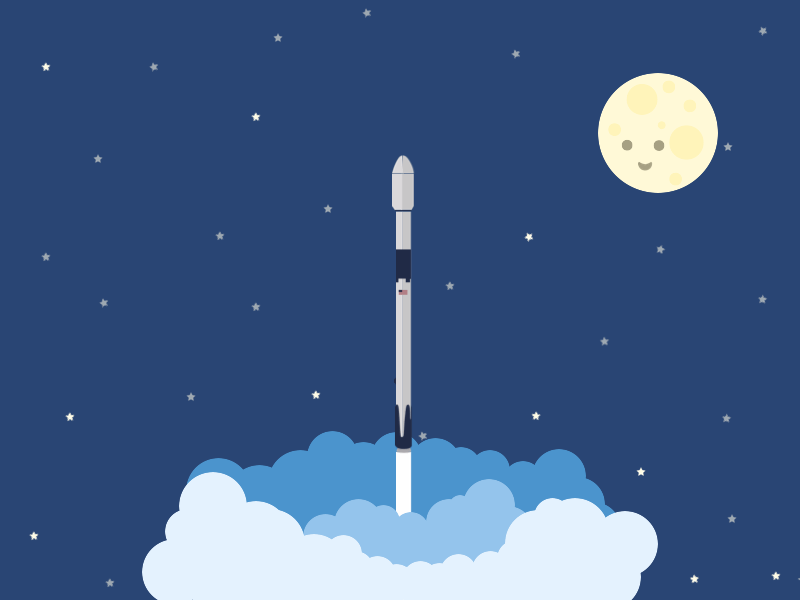 Inspired by Space X - Version 2 motiondesign principle principleapp sketch sketchapp spacex