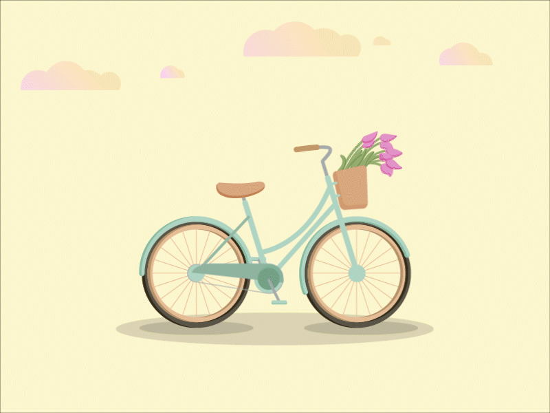 Bicycle Animation 100dayschallenge aftereffects bicycle design illustrator motiondesign