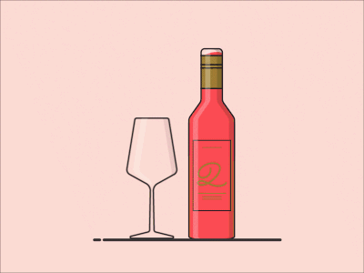 Glasses of Wine adobe aftereffects happy hour illustrations illustrator motion motion graphic wine