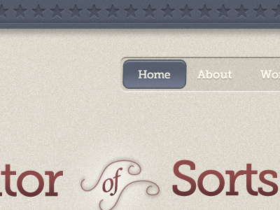 Personal Makeover blue button design navigation red texture website white