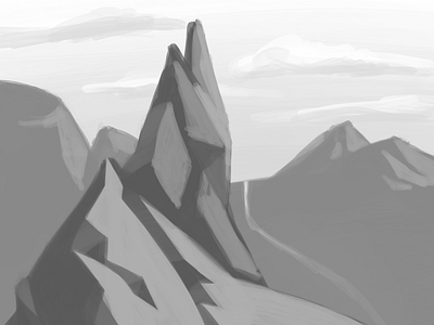 Landscape study composition landscapr mountain mountains study