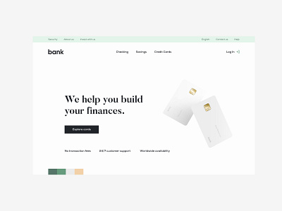 bank Landing Page