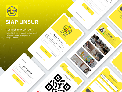 Mockup SIAP UNSUR ui design uiux university user experience user interface