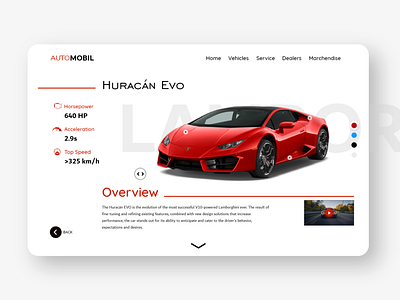 AutoMobil - Car Dealer Website adobe adobexd daily ui dailyui dailyuichallenge design illustration landing page logo ui ui design ux web design