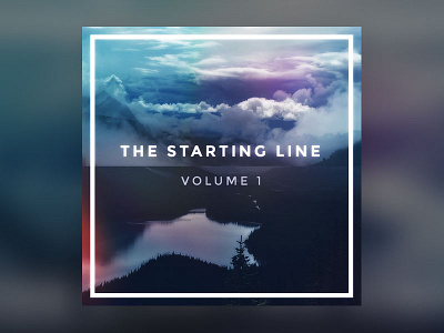 The Starting Line // Designers.mx playlist album artwork blue blur design designer graphic design music playlist