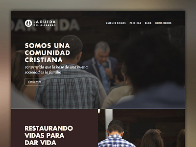 Homepage Design - RDA church church website clean design flat header images redesign web