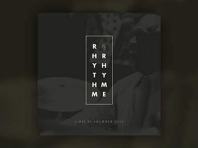 Rhythm & Rhyme cover dark design designersmx logo music type typography