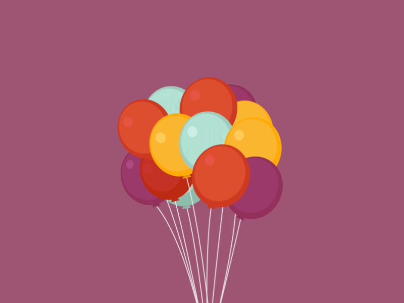 Balloons 2d animate animated animation balloons design gif
