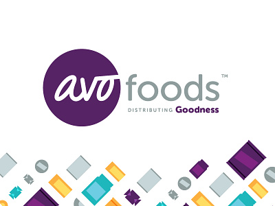 Avofoods Logo branding design lockup logo patterns