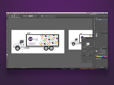 Foodie Truck Get Foodie Pattern adobe branding collateral design graphic illustrator in pattern process trucks use wip