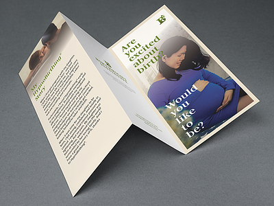 Brochures because they're needed too brand branding clean collateral design pregnancy serifs simple