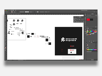 Artboard Preview artboard design illustrator logo logodesign mark monogram progress wip word