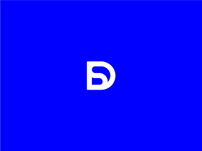 So, I made a monogram for me… blue clean design lines logo logotype monogram monoline rgb simple thick