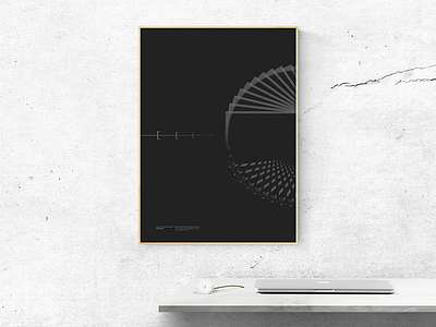 I made a third one black dark design lines mono poster thick values