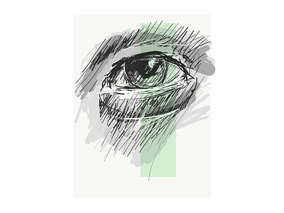 Somebody’s watching me drawing eye illustration sketch