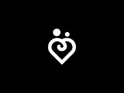 What Rejection Looks Like couple design heart logo mark