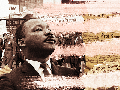 A collage for Dr. King art brush brush strokes brushes collage collage art graphic design texture textured