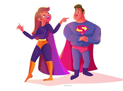 so you call yourself SUPERMAN ! animation cartoon character design children design illustraion illustration illustrator superhero vector