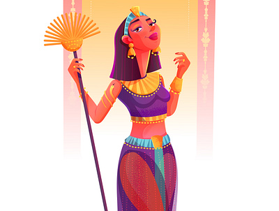 Queen of the Pharaos ! animation cartoon character design children design illustraion illustration illustrator kid vector