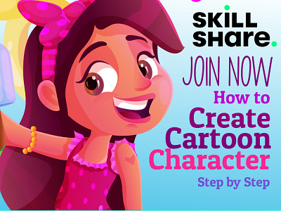 new skillshare class artwork cartoon character design children design illustraion illustration illustrator kid vector
