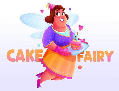 The cake fairy animation artwork character design design illustraion illustration illustrator new vector
