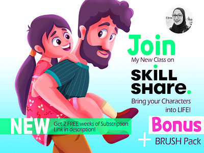 New Illustration Skillshare Class + BONUS!