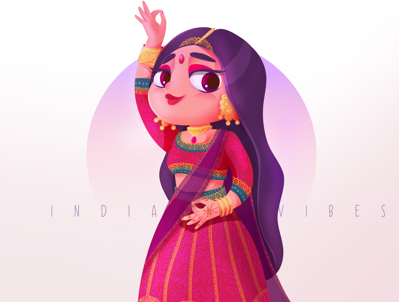 Indian Girl by omnia ali amer on Dribbble