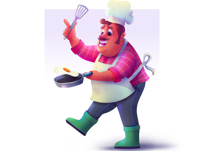 The chef character design cartoon character design design illustraion illustration vector