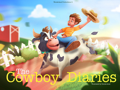 The cowboy diaries cartoon character design design illustraion