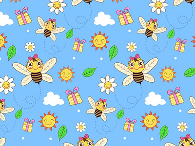 bee pattern design