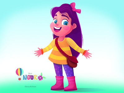 girl character design brand cartoon character design children design illustration kid
