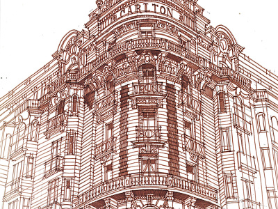 Carlton architect architectural sketches architecture drawing illustration maja wronska majatakmaj sketch takmaj
