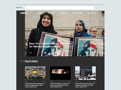 Soleh.org - New upcoming project journal magazine media muslim news soleh
