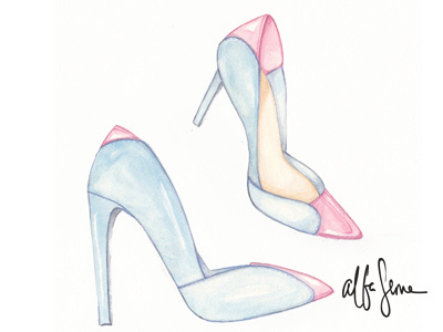 My Shoes illustration shoes watercolor