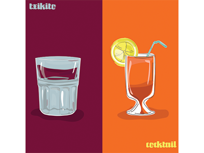 Txikito vs Cocktail cocktail colors illustration popular txikito wine