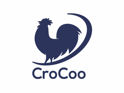 Crocoo brand branding bussines chicken clean logo logos mascot