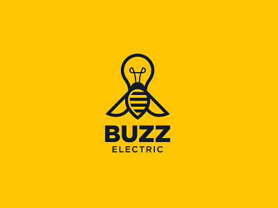 Electric Fly Logo Design art brand brand identity branding bulb design flat fly graphics icon illustration logo logo designer logotype logotypes minimal trendy vector yellow